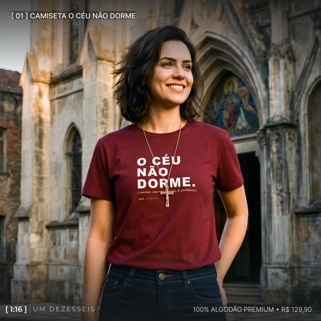 O CÉU NÃO DORME Modelo